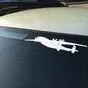 Наклейка «Самолет Ан-22» - виниловая плёнка белого цвета