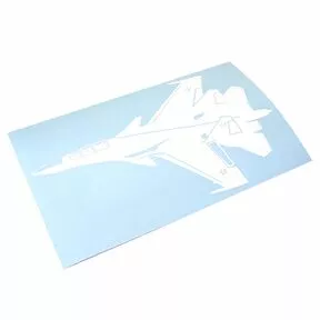 Наклейка «Истребитель Sу-30СМ» - виниловая плёнка белого цвета