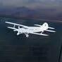 Наклейка «Самолет Ан-2» - зеркальное отображение. со звездой