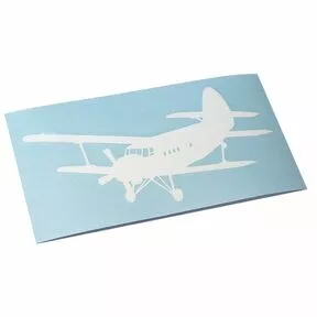 Наклейка «Самолет Ан-2» - виниловая плёнка белого цвета, без звездочки