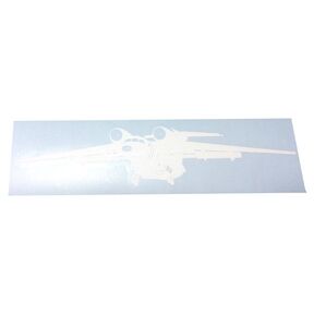 Наклейка «Самолет Ан-72» - виниловая плёнка белого цвета