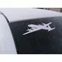 Наклейка «Самолет Ильюшин-18» - виниловая плёнка белого цвета