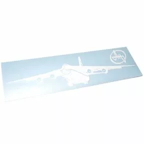 Наклейка Ан-124 - виниловая плёнка белого цвета