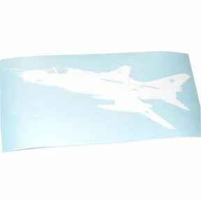 Наклейка «Самолет Sу-17» - виниловая плёнка белого цвета