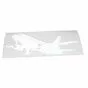 Наклейка «Самолет Суперджет 100» - светоотражающая плёнка белого цвета