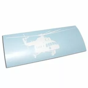 НаклейНаклейка «Вертолет Ми-8АМТ»ка «Вертолет Ми-8АМТ» - виниловая плёнка белого цвета