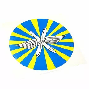 Наклейка «Флаг ВВС РФ круглая»