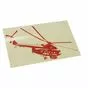 Наклейка «Вертолет Ми-8 (вариант 4)» - красная светоотражающая плёнка