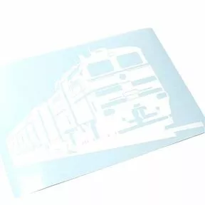 Наклейка «Тепловоз 2Т10М» - белая светоотражающая плёнка