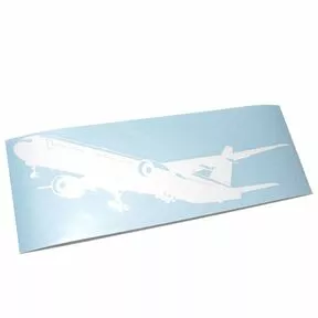 Наклейка «Самолёт Boeing-777-300» - виниловая плёнка белого цвета