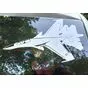 Наклейка «Истребитель Sу-30СМ» зеркальная - виниловая плёнка белого цвета