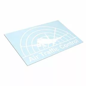 Наклейка «Air Traffic Control» - виниловая плёнка белого цвета